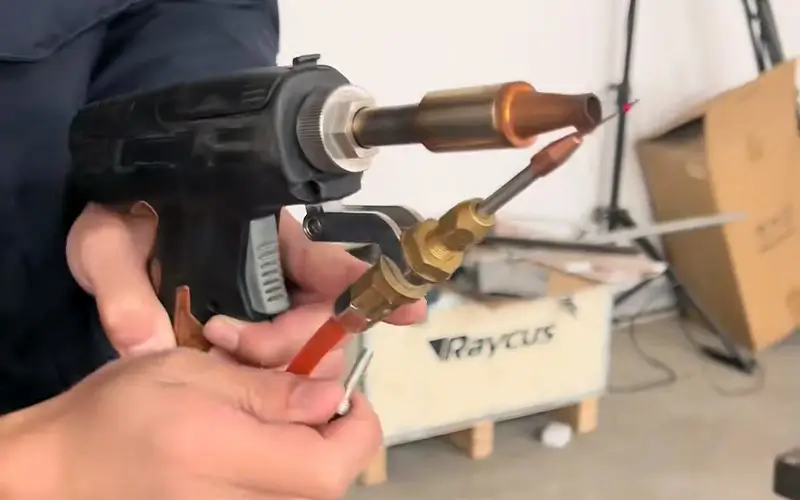 first step to remove scale tube